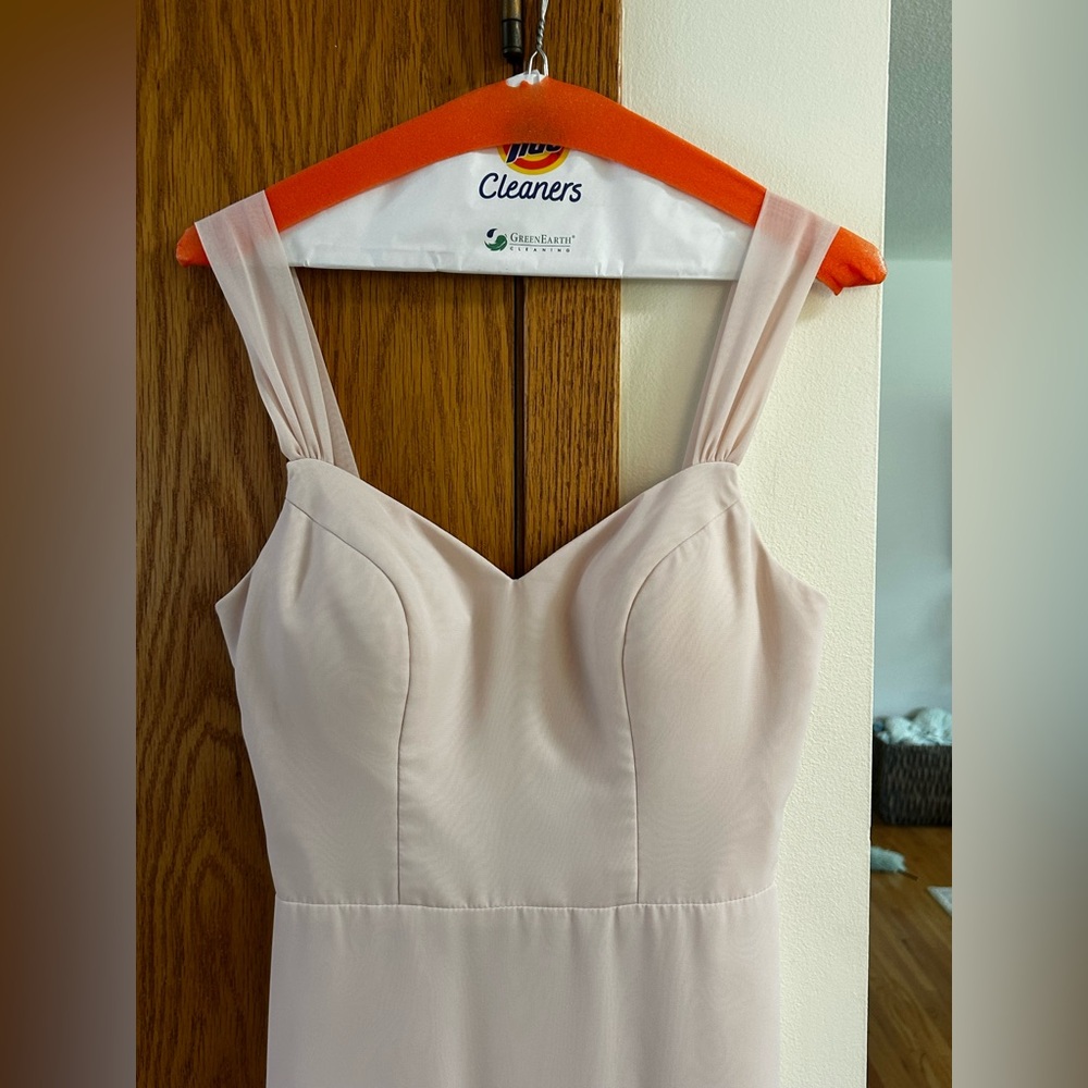 Azazie Blushing Pink Denise Dress - Picture 4 of 8